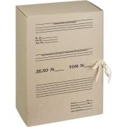 Папка архивная 120мм на завязках гофрокартон белый Attache арт.730863 /20/500