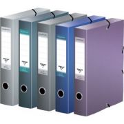 Папка-короб на на резинке 100мм Silwerhof Perlen Metallic 311915-74,73,75,76,77роз,голуб,зел, сер, серебр/